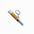 Multi-functional Keychain with Compass, Whistle and Light